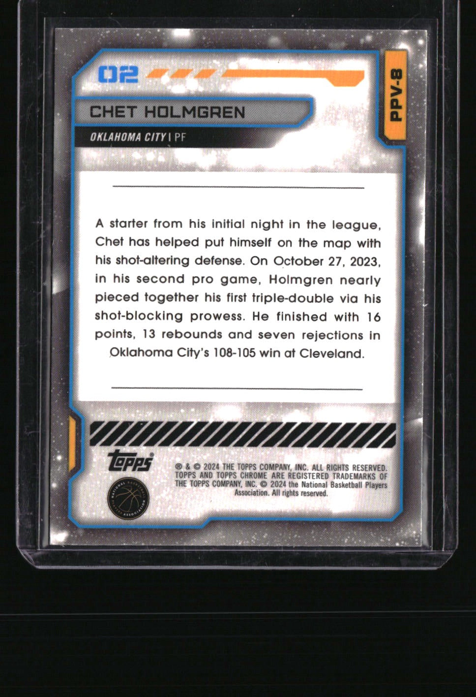 2023-24 Topps Chrome Cosmic Chet Holmgren Planetary Pursuit Venus