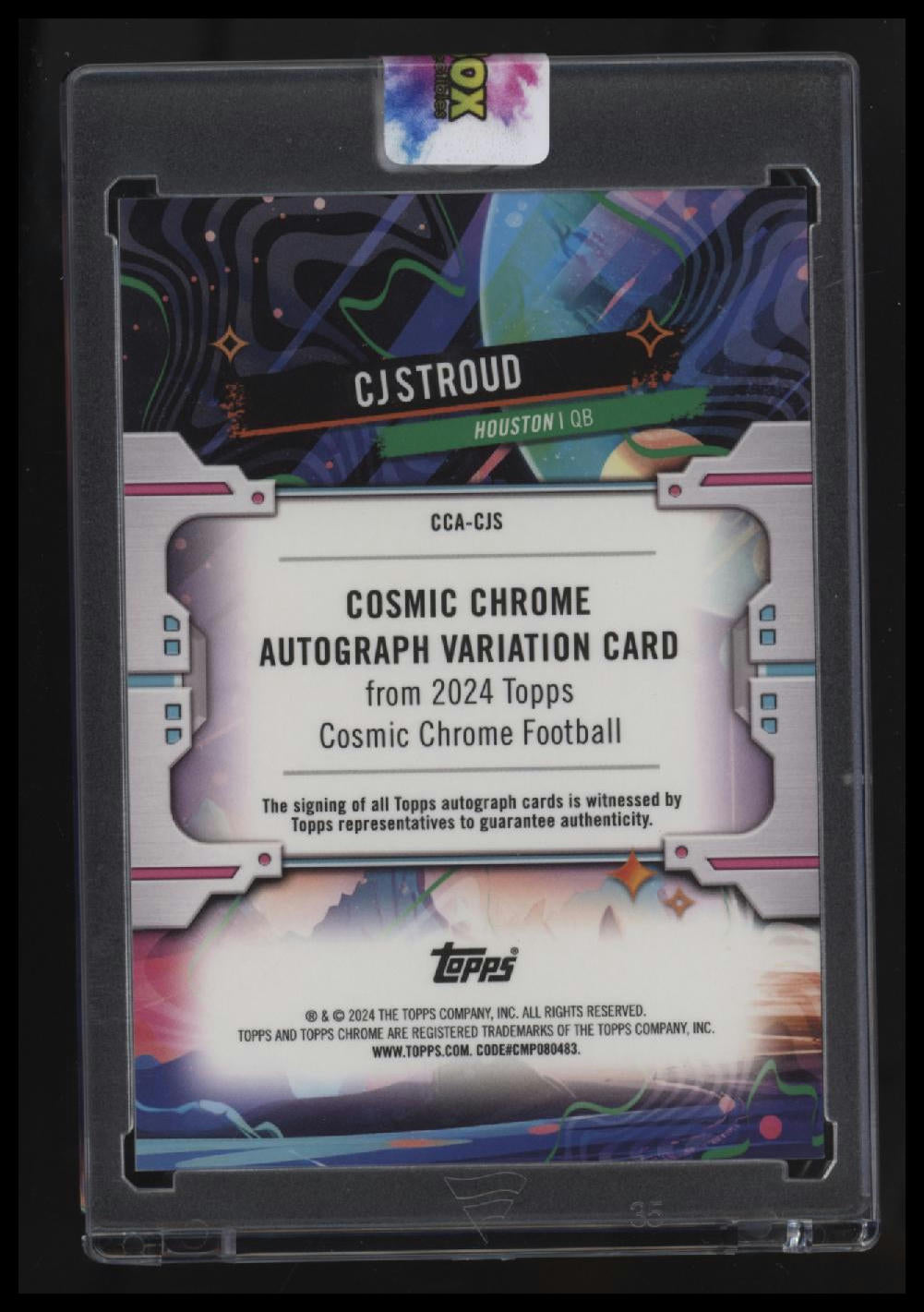 2024 Topps Chrome Cosmic CJ Stroud Cosmic Chrome Autographs #/75