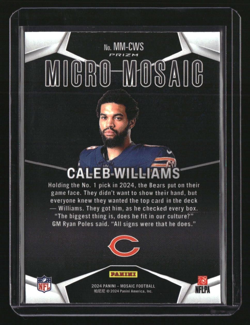 2024 Panini Mosaic Caleb Williams Micro Mosaic