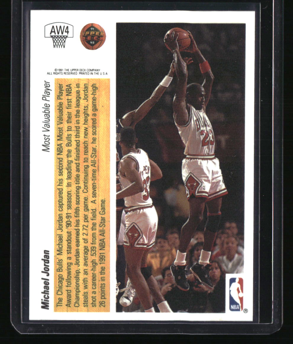 1991-92 Upper Deck Michael Jordan Award Winner Holograms