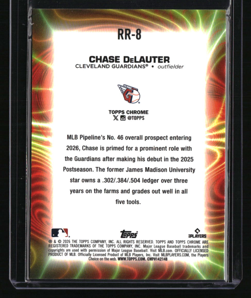 2026 Topps Chrome Chase DeLauter Radiating Rookies
