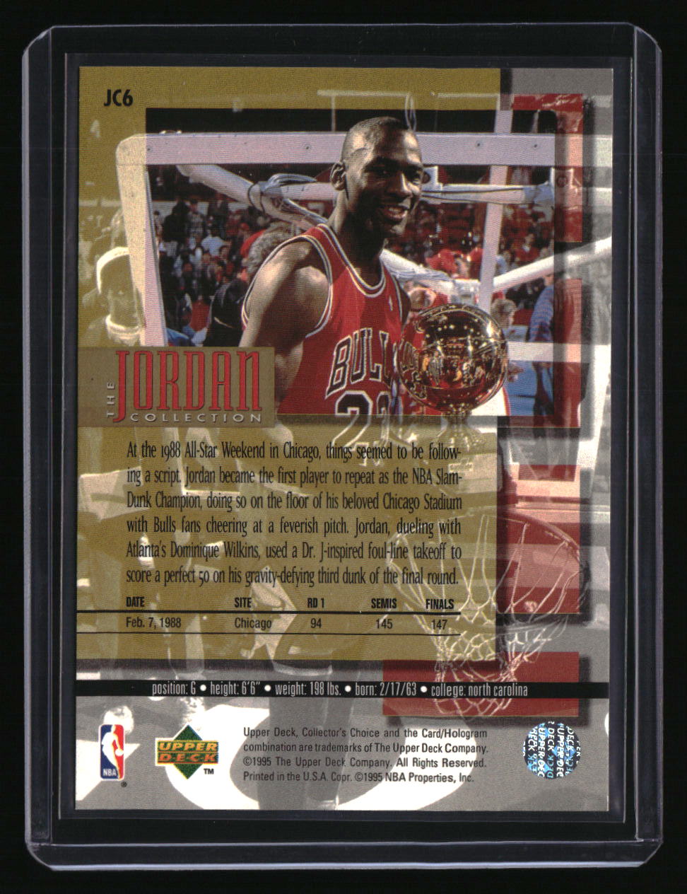 1995-96 Upper Deck Michael Jordan The Jordan Collection