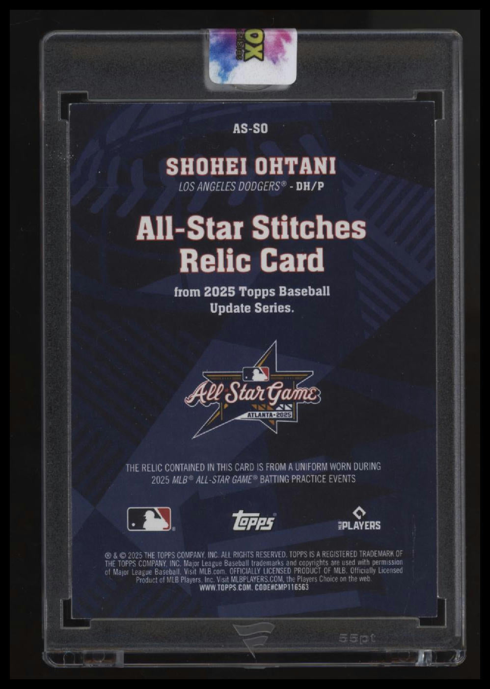 2025 Topps Update Shohei Ohtani All-Star Stitches