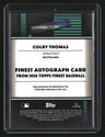 2026 Finest Colby Thomas Finest Autographs Gold Geometric Refractors #/50