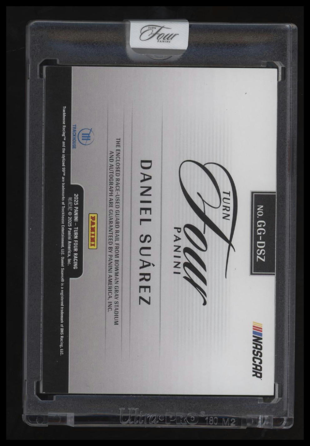 2025 Panini Turn Four Daniel Suarez Guarded Graphs #/20