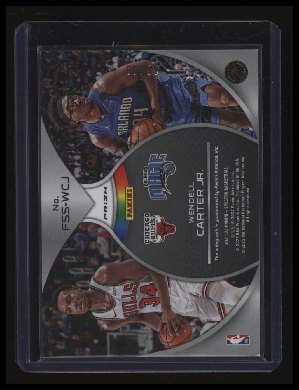 2021-22 Panini Spectra Wendell Carter Jr. Full Spectrum Signatures #/99