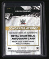 2021 Topps WWE Fully Loaded - Auto Metal Chair Relics Sapphire Kevin Owens #/25