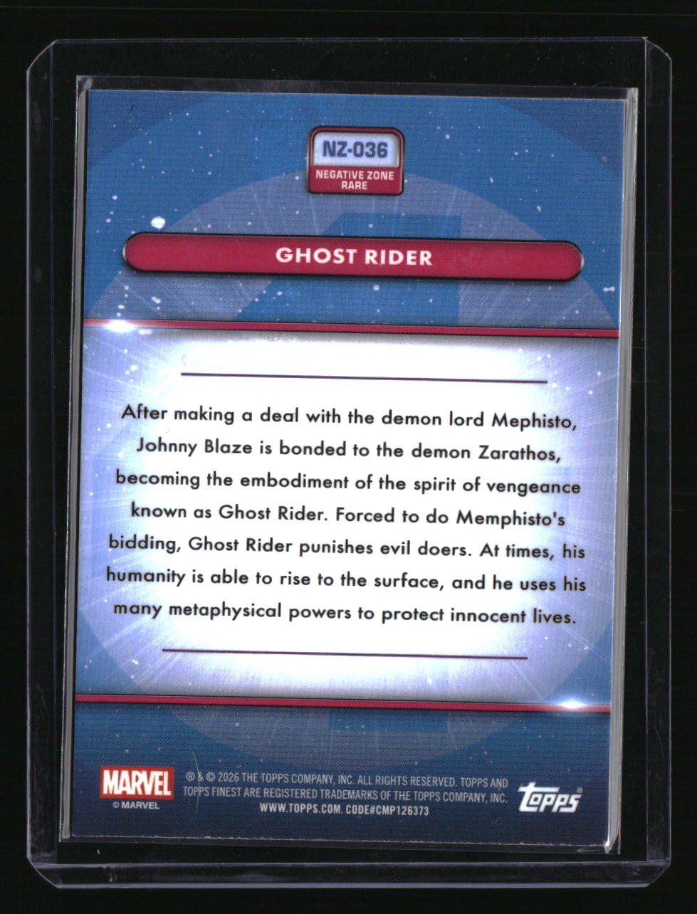 2026 Finest Fantastic Four Ghost Rider Negative Zone Purple Kaleidoscope