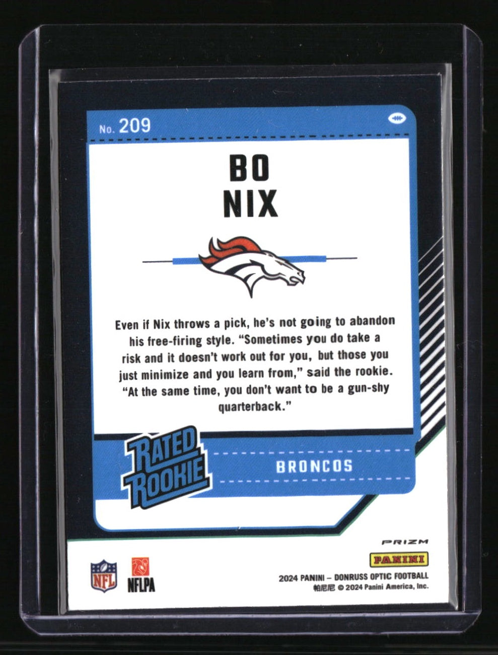 2024 Donruss Optic Bo Nix Stars