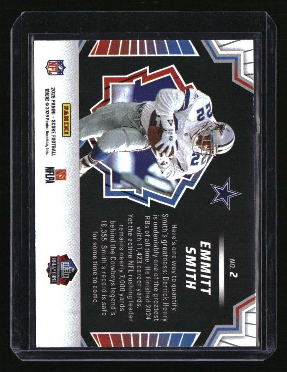 2025 Score Emmitt Smith Men of Canton Gold Zone #/50