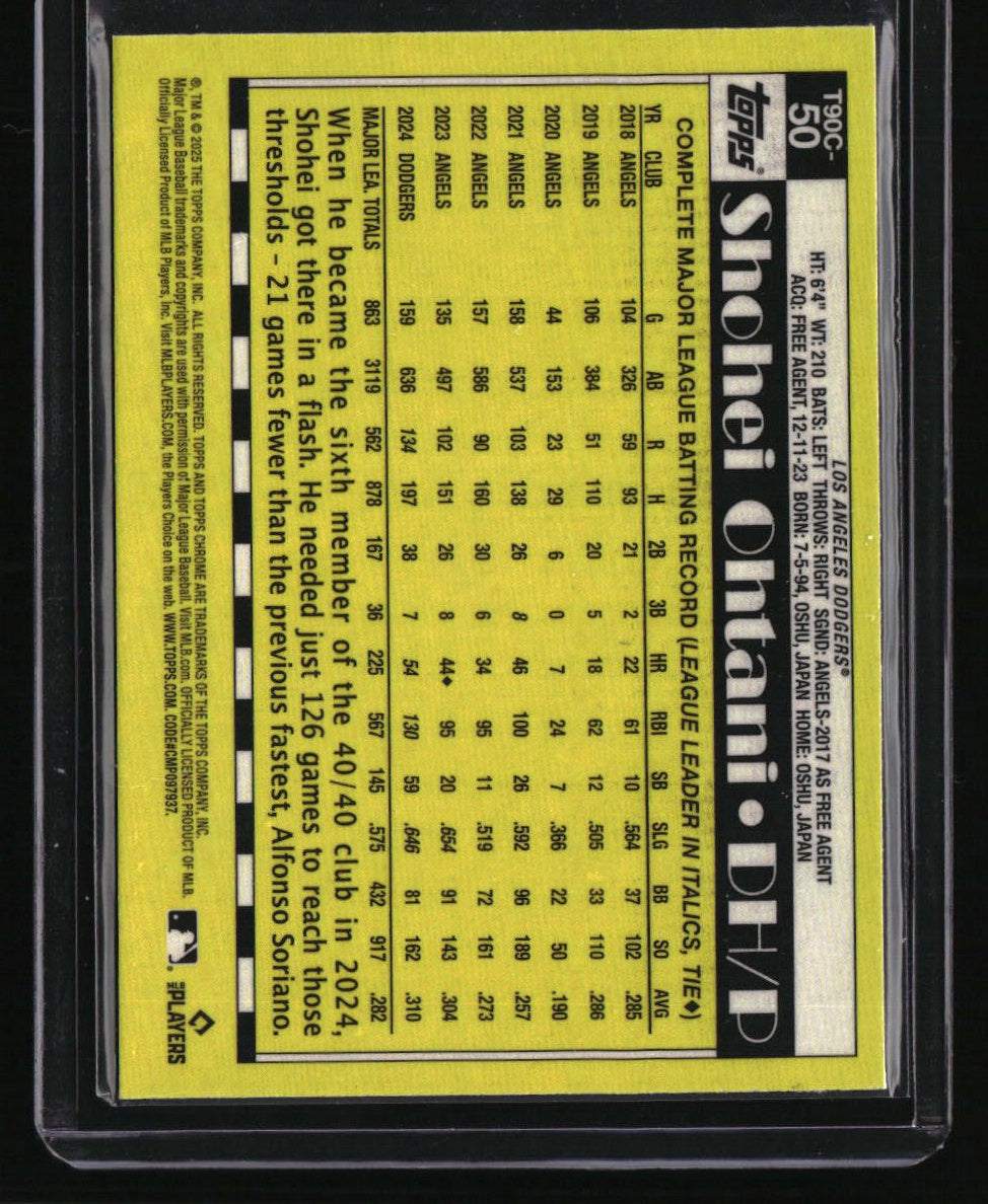 2025 Topps Shohei Ohtani 35th Anniversary Chrome (Series One)