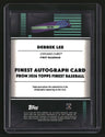 2026 Finest Derrek Lee Finest Autographs Gold Geometric Refractors #/50