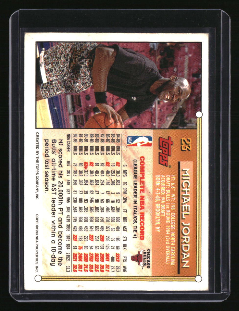 1993-94 Topps Michael Jordan Gold