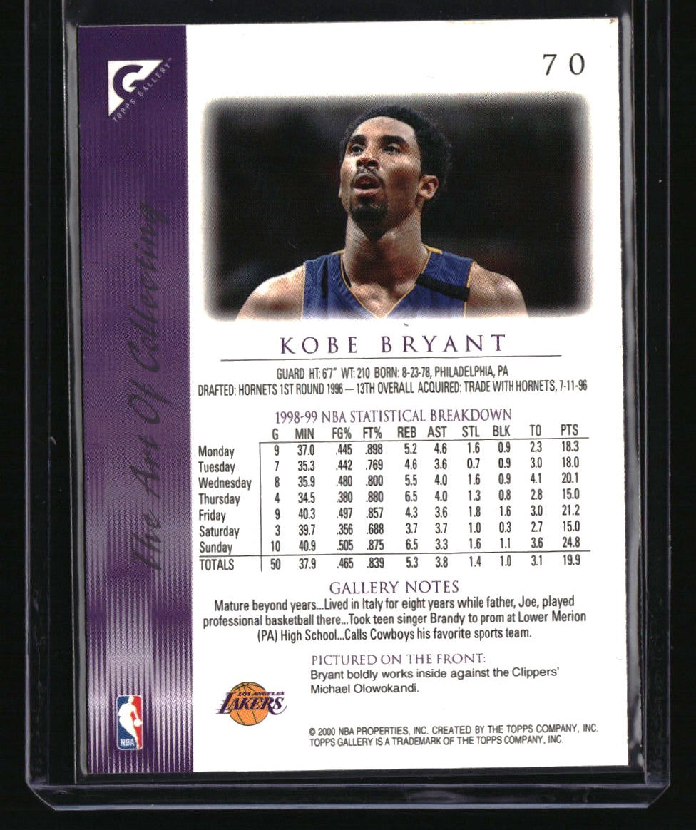 1999-00 Topps Gallery Kobe Bryant