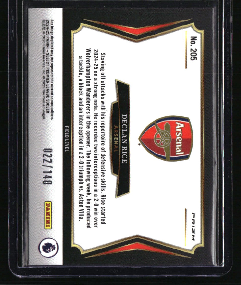 2024-25 Panini Select Premier League Declan Rice Purple #/140