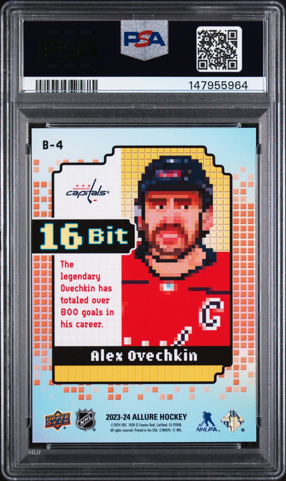 2023 Upper Deck Allure 16-Bit Alex Ovechkin PSA 10