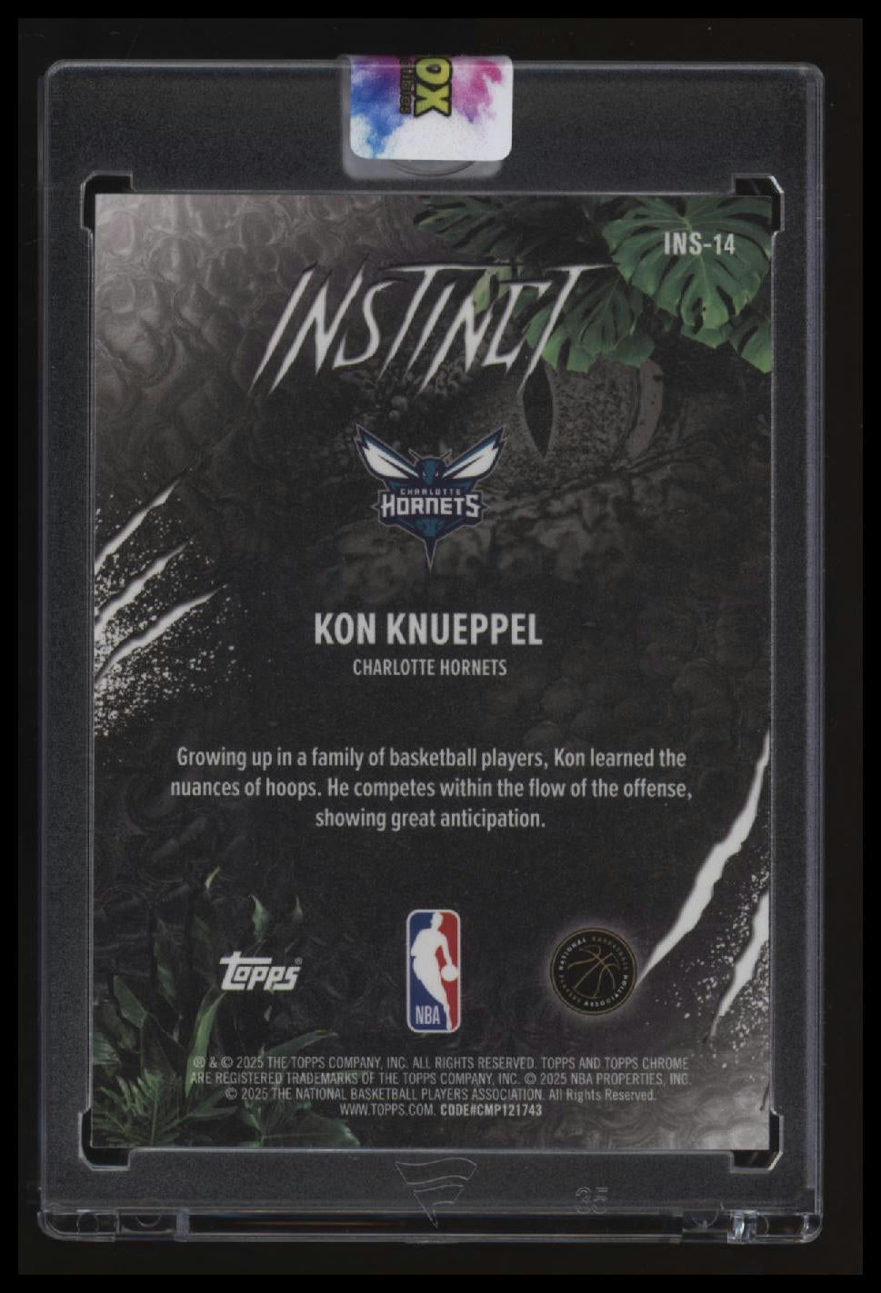 2025-26 Topps Chrome Kon Knueppel Instinct Green Refractor #/99