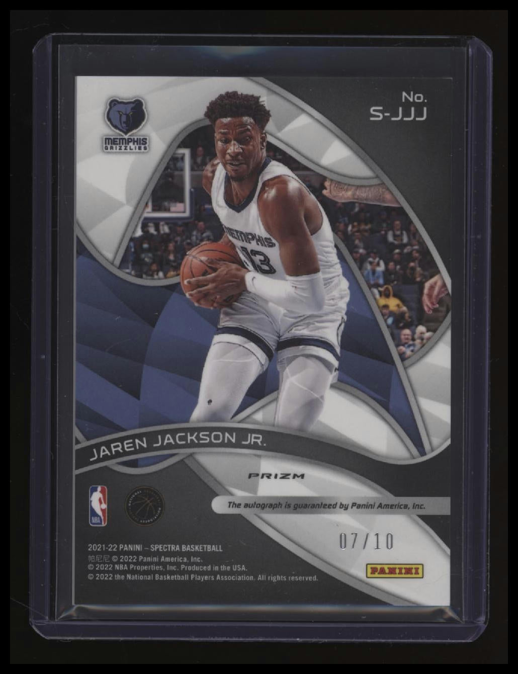 2021-22 Panini Spectra Jaren Jackson Jr. Signatures Gold #/10
