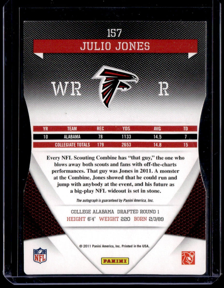 2011 Donruss Elite Julio Jones Aspirations Autographs #/49