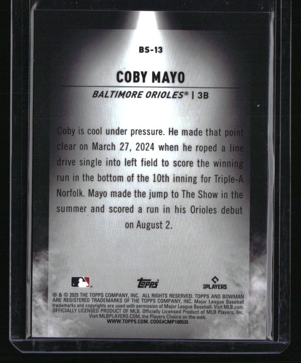 2025 Bowman Coby Mayo Bowman Spotlights