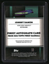 2026 Finest Johnny Damon Finest Autographs Orange Geometric Refractors #/25