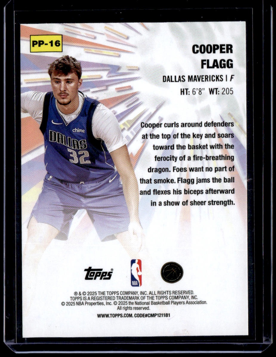 2025-26 Topps Cooper Flagg Power Players Holo Foil