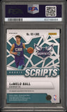 2020 Panini Mosaic Rookie Scripts Lamelo Ball Rke.Scripts-Orange PSA 9