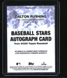 2025 Topps Update Dalton Rushing Baseball Stars Autographs