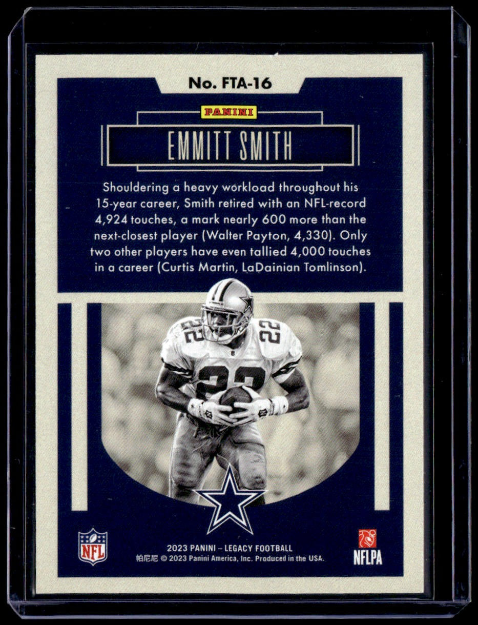 2023 Panini Legacy Emmitt Smith For the Ages Green #/100