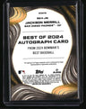 2024 Bowman's Best Jackson Merrill Best of 2024 Autographs Refractors