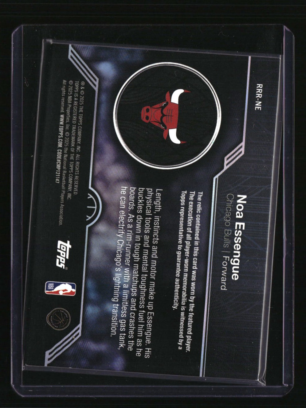 2025-26 Topps Noa Essengue Rookie Roundball Remnants FoilFractor #/1