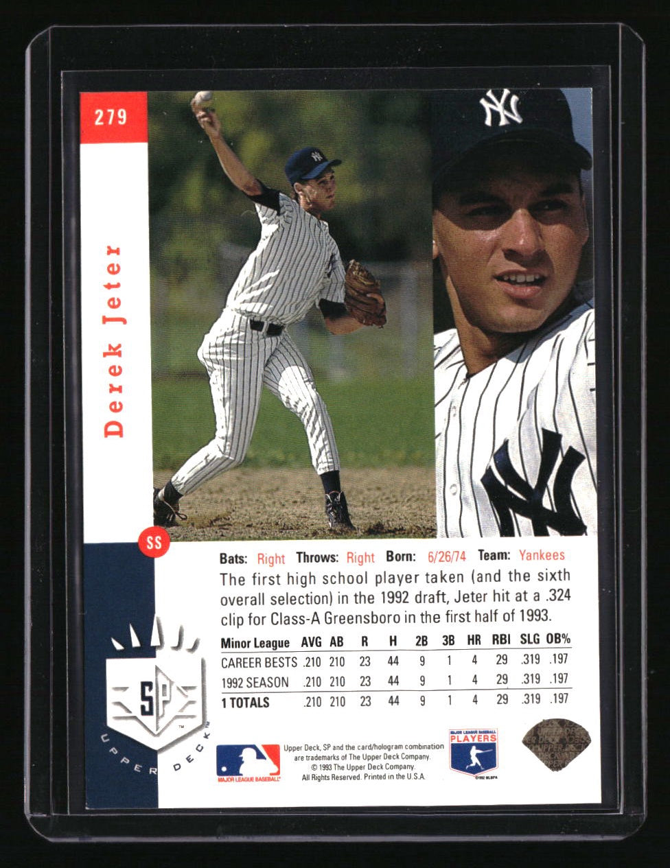 1993 SP Derek Jeter
