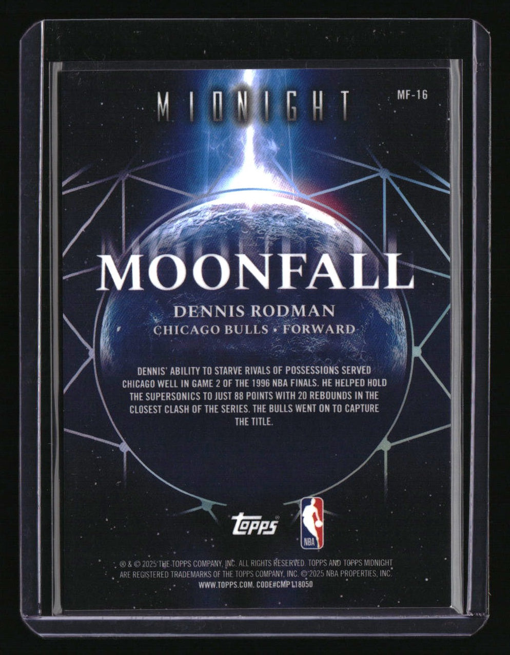 2025-26 Topps Midnight Dennis Rodman Moonfall Twilight #/99