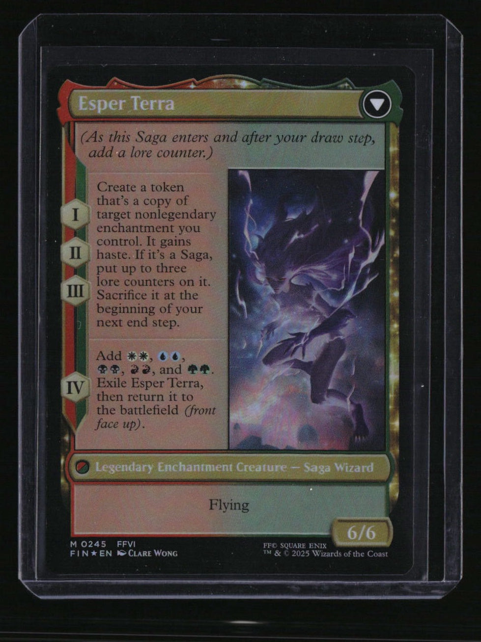 FINAL FANTASY Terra, Magical Adept Prerelease Stamp - Upside Down Rare Error