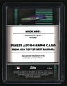2026 Finest Mick Abel Finest Autographs Green Refractors #/99