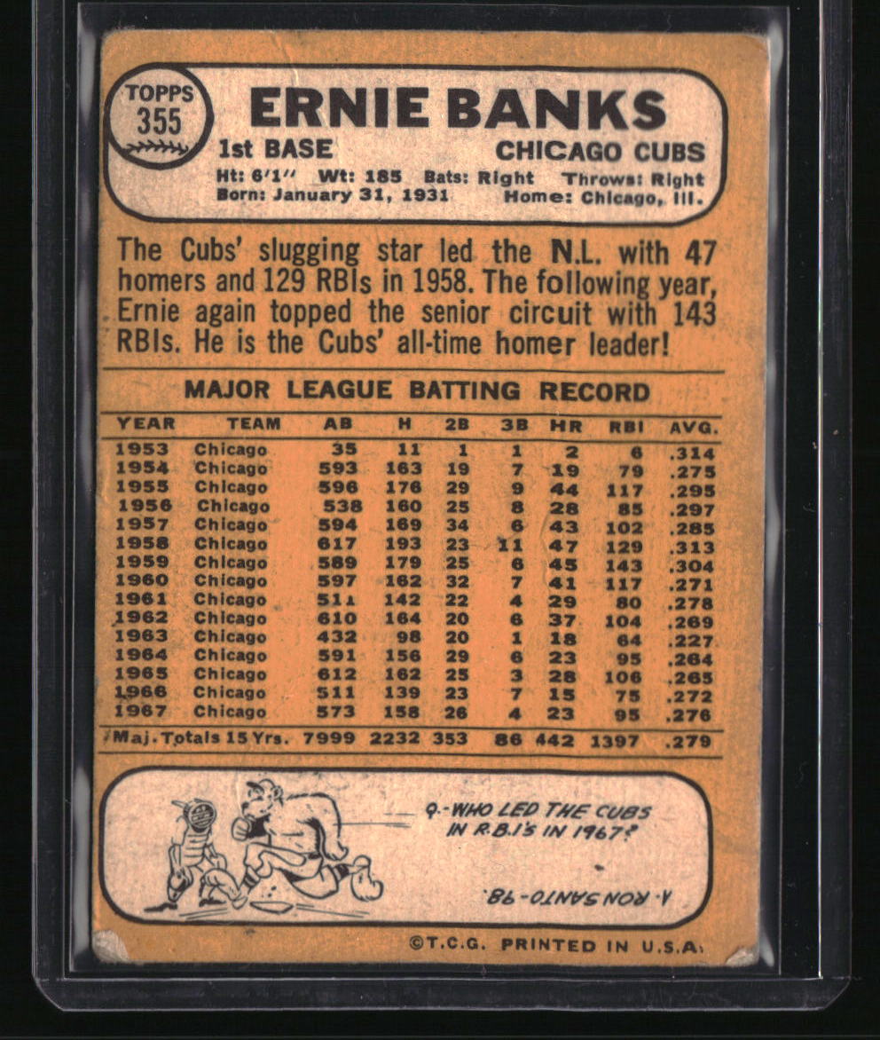 1968 Topps Ernie Banks