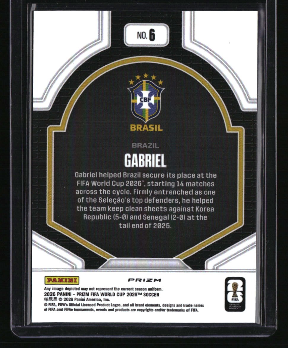 2026 Panini Prizm FIFA World Cup Gabriel National Pride