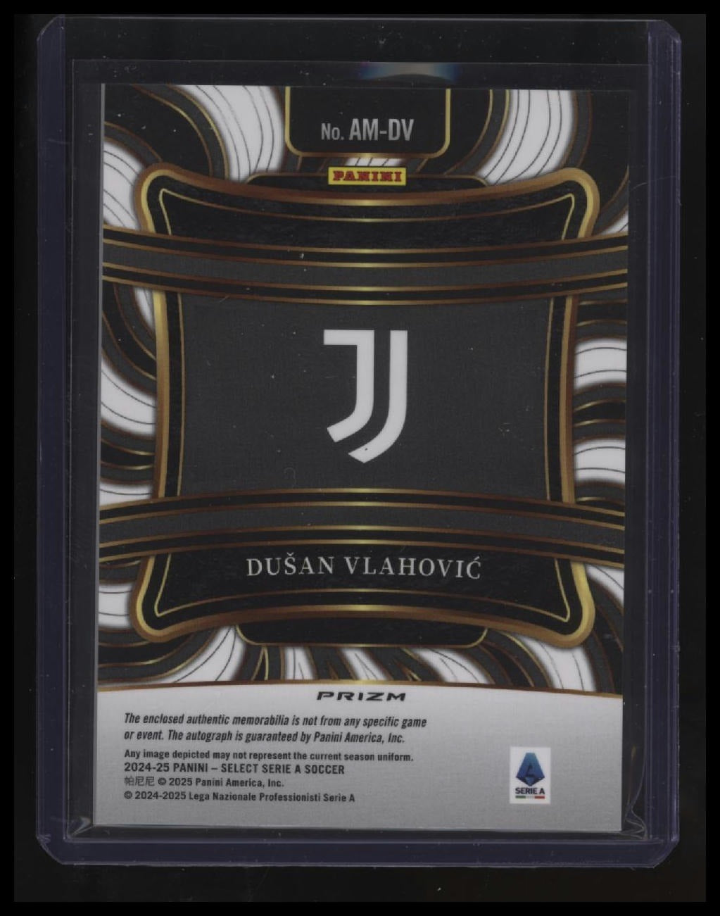 2024-25 Panini Select Serie A Dusan Vlahovic Autographed Memorabilia