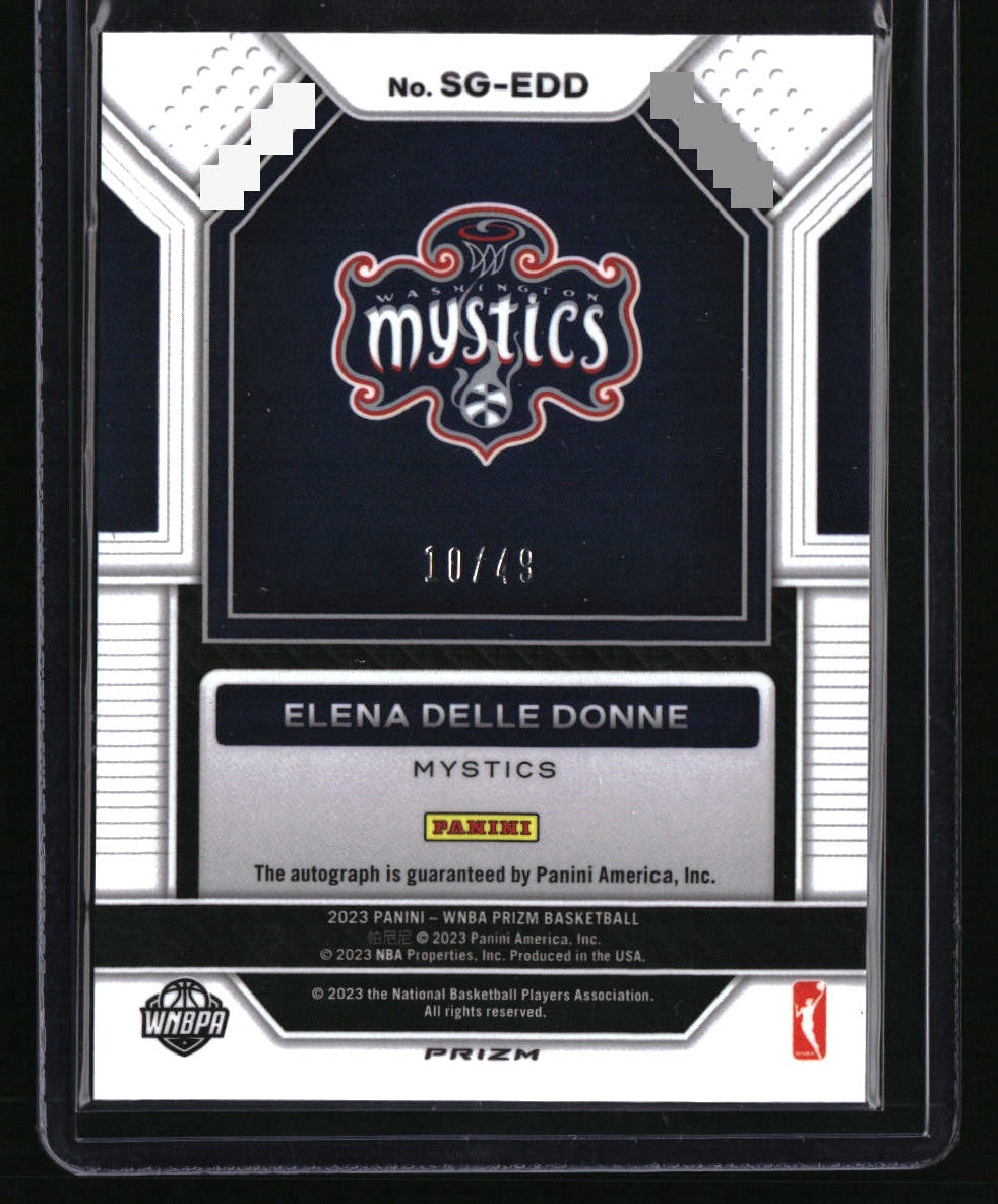 2023 Panini Prizm WNBA Elena Delle Donne Signatures Blue #/49