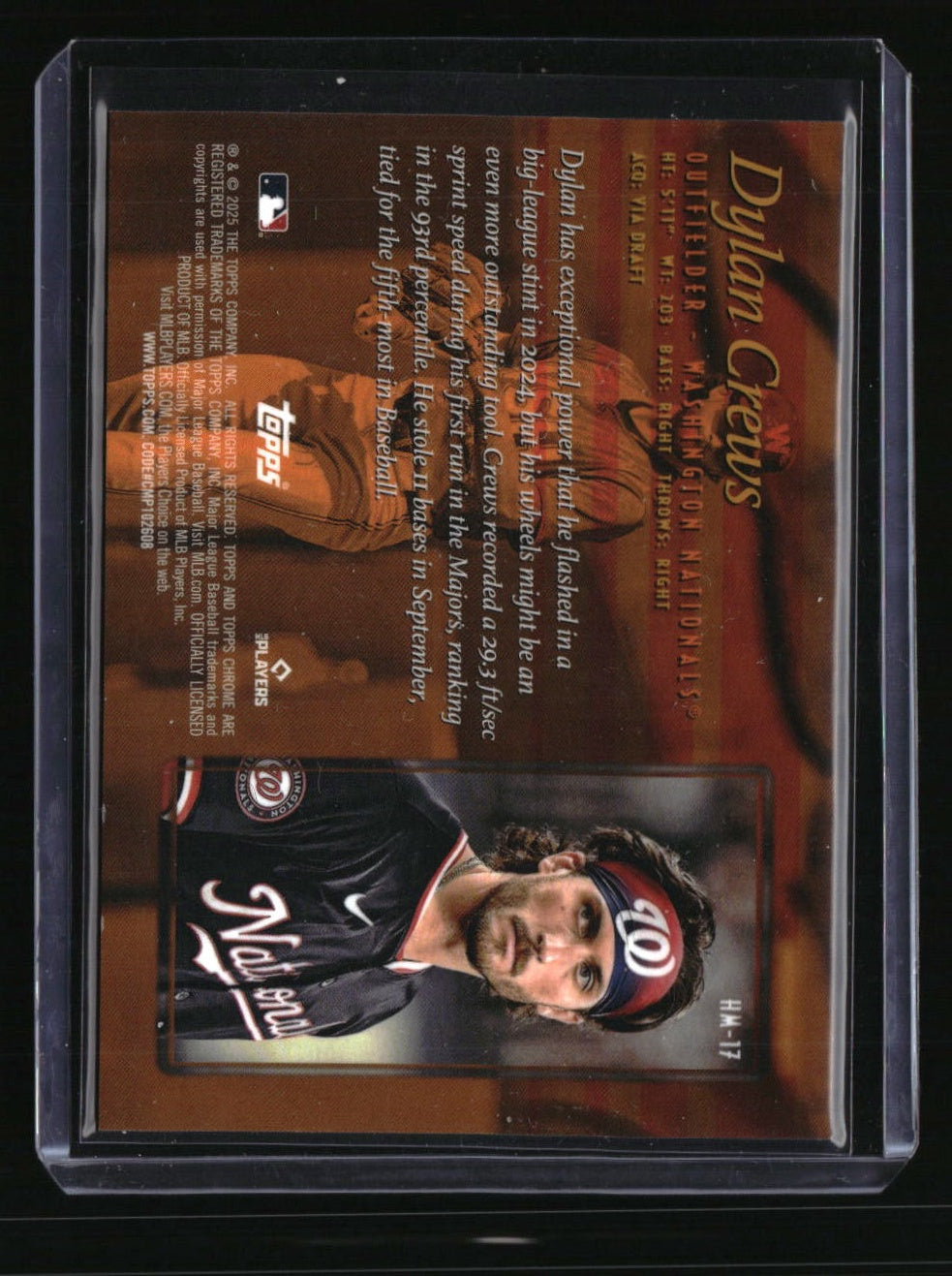 2025 Topps Chrome Dylan Crews Hobby Masters