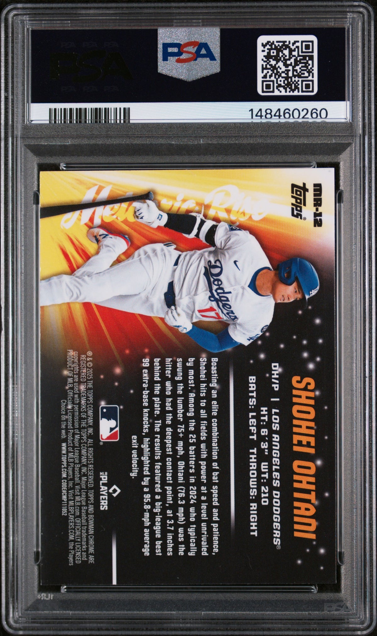 2025 Bowman Chrome Mega Box Meteoric Rise Shohei Ohtani PSA 10