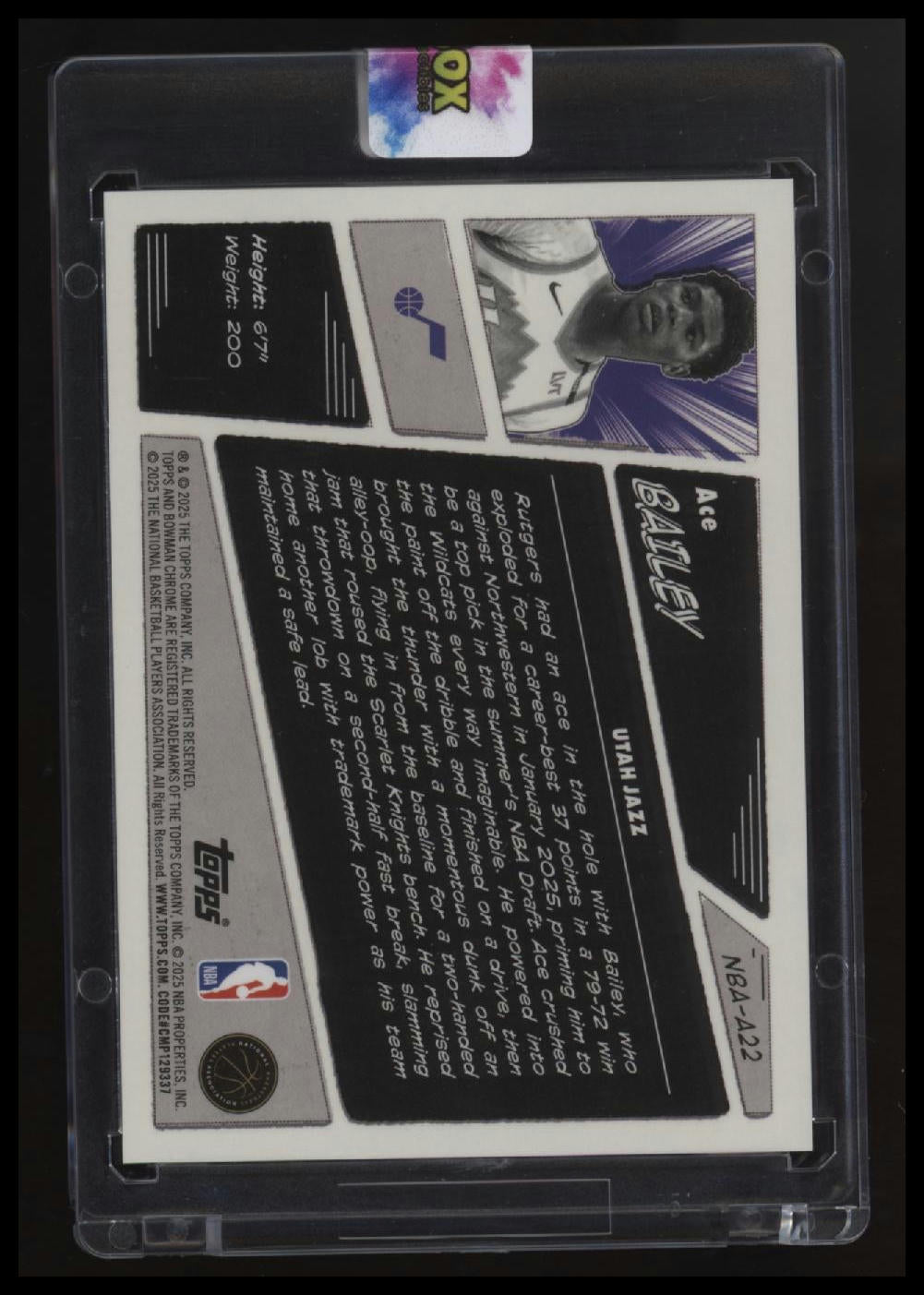 2025-26 Bowman Ace Bailey Anime NBA