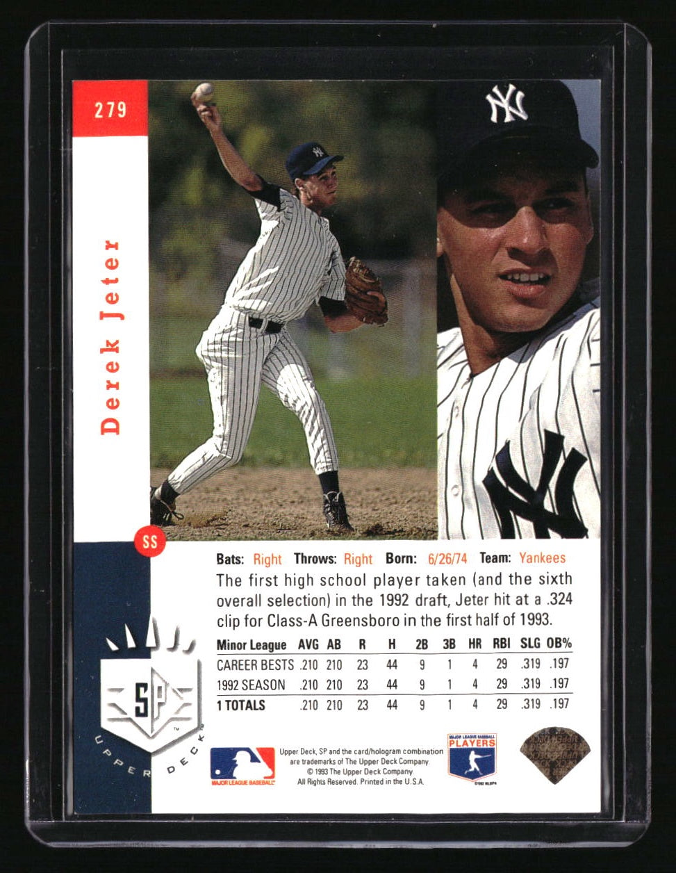 1993 SP Derek Jeter