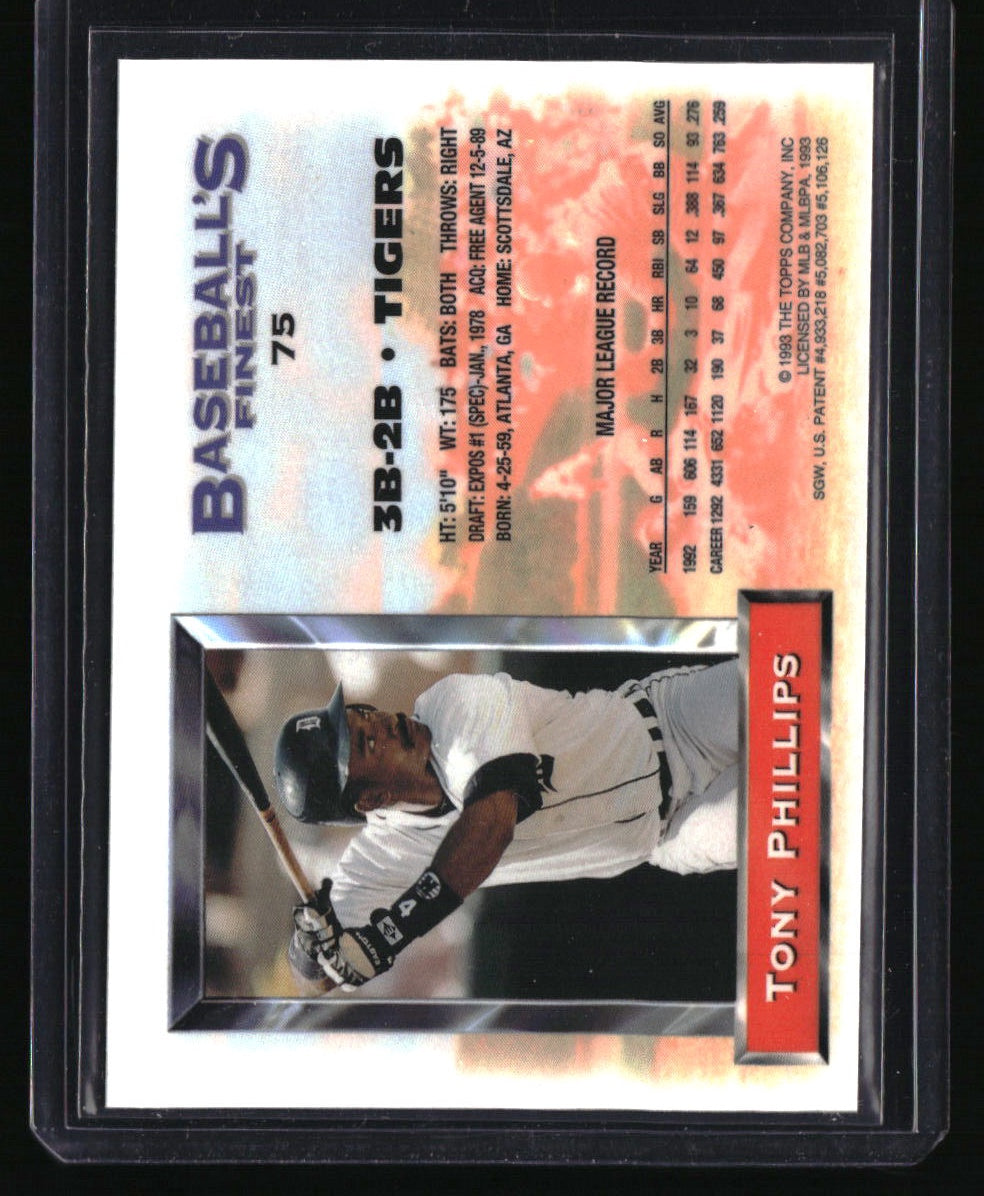 1993 Finest Tony Phillips Refractors