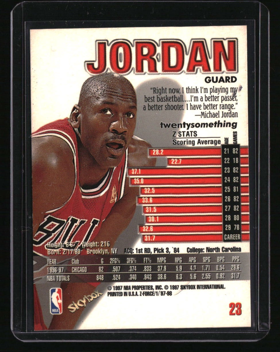 1997-98 SkyBox Z-Force Michael Jordan