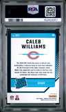 2024 Panini Donruss Optic Caleb Williams Purple Shock PSA 9