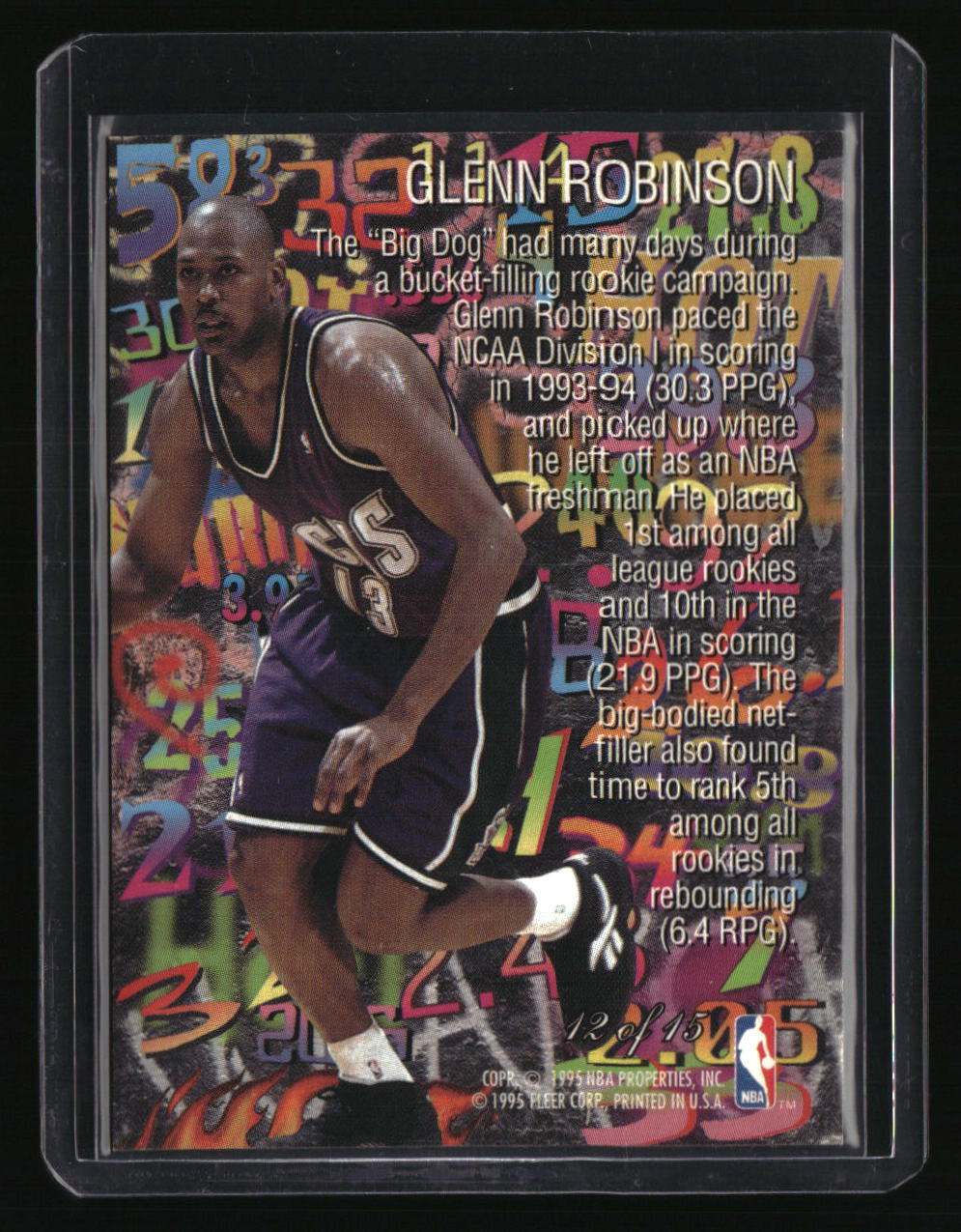 1995-96 Flair Glenn Robinson Hot Numbers