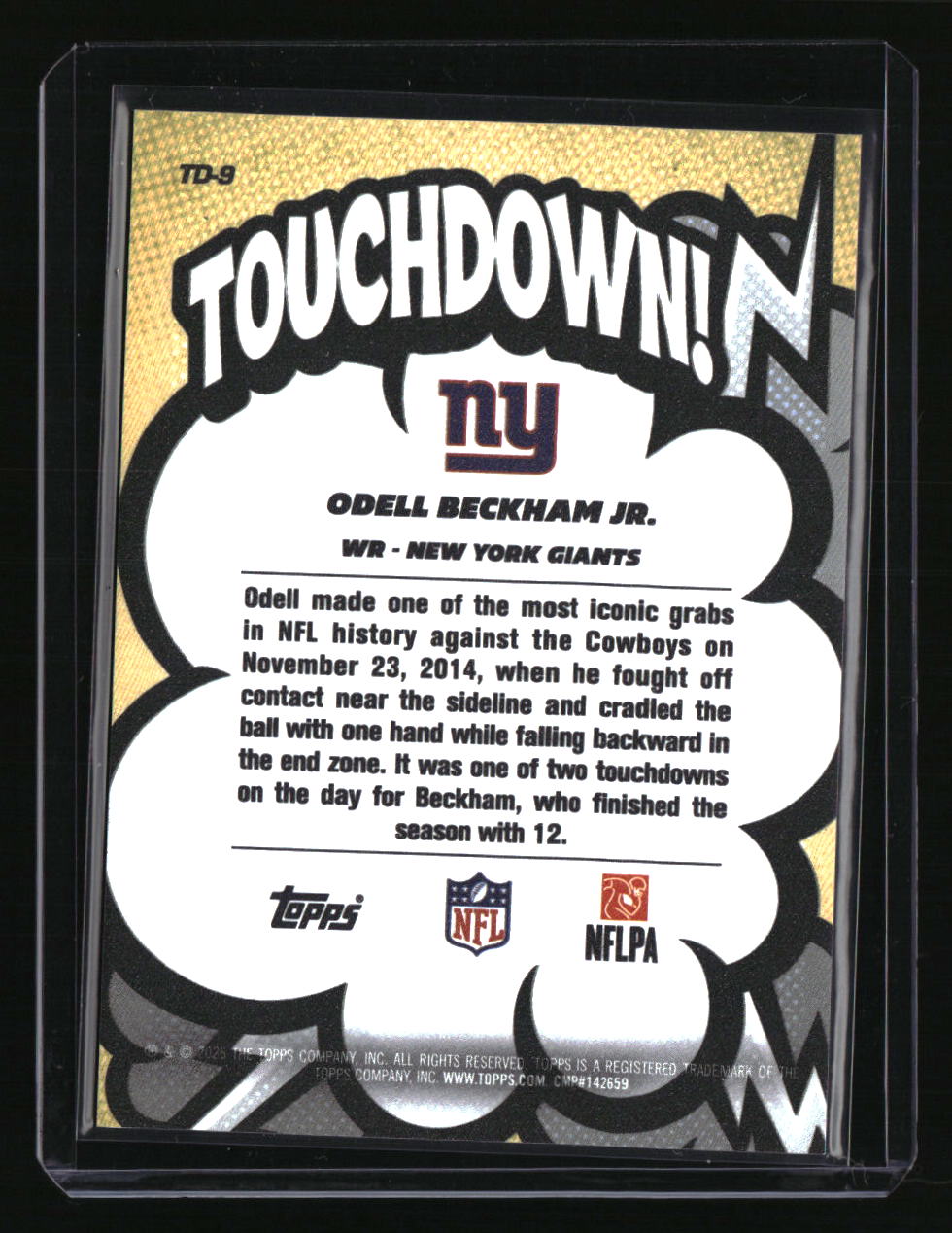 2026 Topps Flagship Odell Beckham Jr. Touchdown