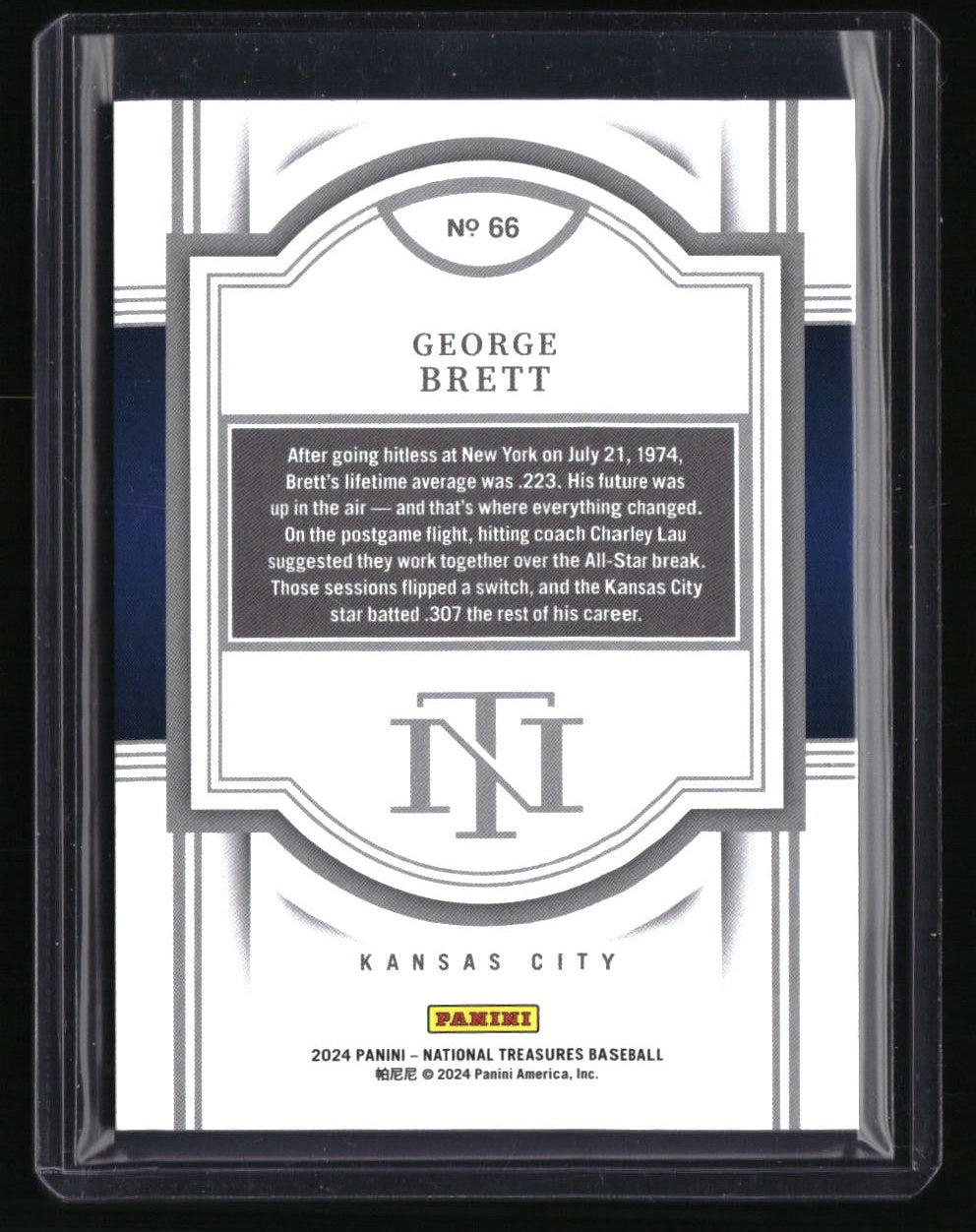 2024 Panini National Treasures George Brett Red #/75