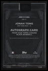 2026 Topps Chrome Black Jonah Tong Autographs Refractors #/199